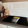 Friet - Porselein - Delfts blauw - Eten Inductie beschermer vinyl 3mm klein -sfeer3