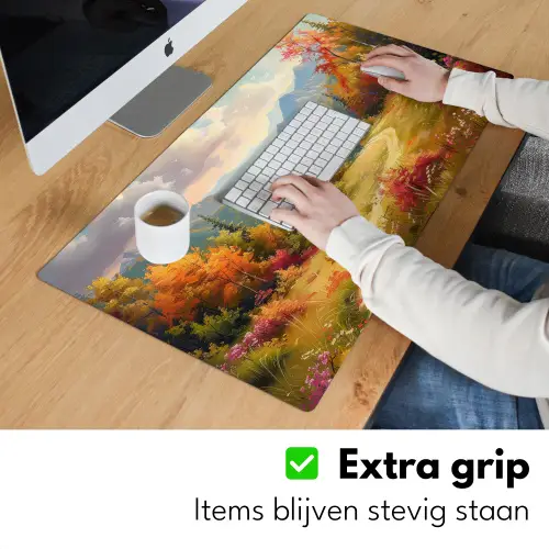 Landschap - Illustratie - Natuur Muismat XXL klein -sfeer3