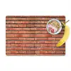 Rood - Bakstenen - Muur - Beschadiging Placemat vinyl groot 368 -zzzproduct_Kitchenyeah-website