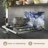 Marmer - Goud - Abstract - Blauw keuken achterwand spatscherm klein -usp_NL