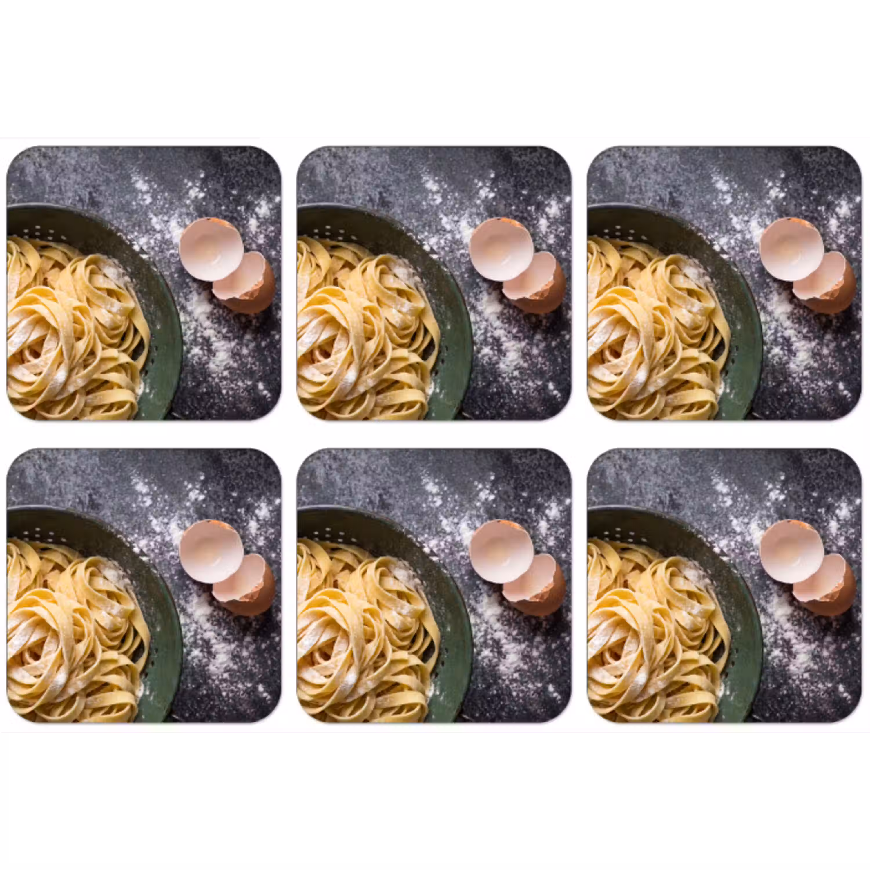 Pasta - Keuken - Eten onderzetter kurk middel -zkaufland3dotto