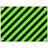 Gaming - Strepen - Schuin - Groen tuinposter los doek klein -3d