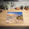 Zachte Zonsopkomst over Duinlandschap Inductie beschermer vinyl 3mm middel -sfeer5