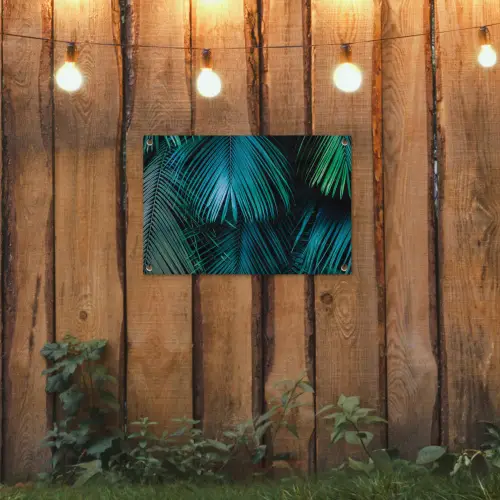 Bladeren - Tropisch - Jungle -  Natuur tuinposter los doek klein -sfeer1