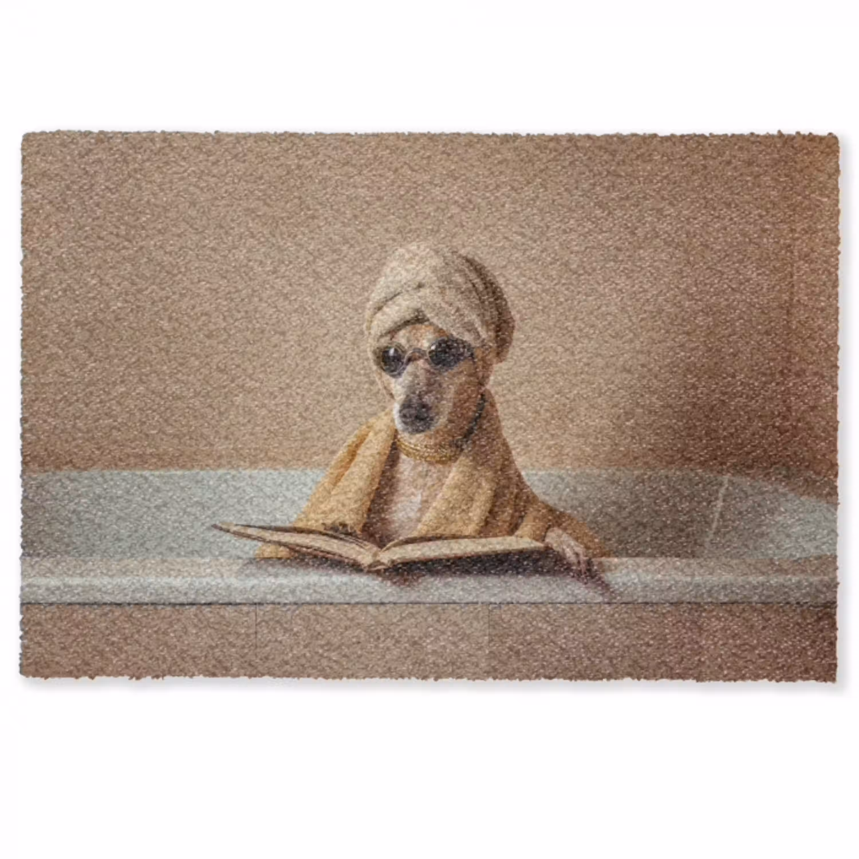 Bad - Hond - Boek - Zonnebril Deurmat klein -zkaufland3d