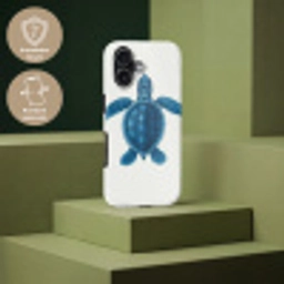 Schildpad - Blauw - Schild Toughcase MagSafe Apple iPhone 17 klein -USP_PrintM_DE