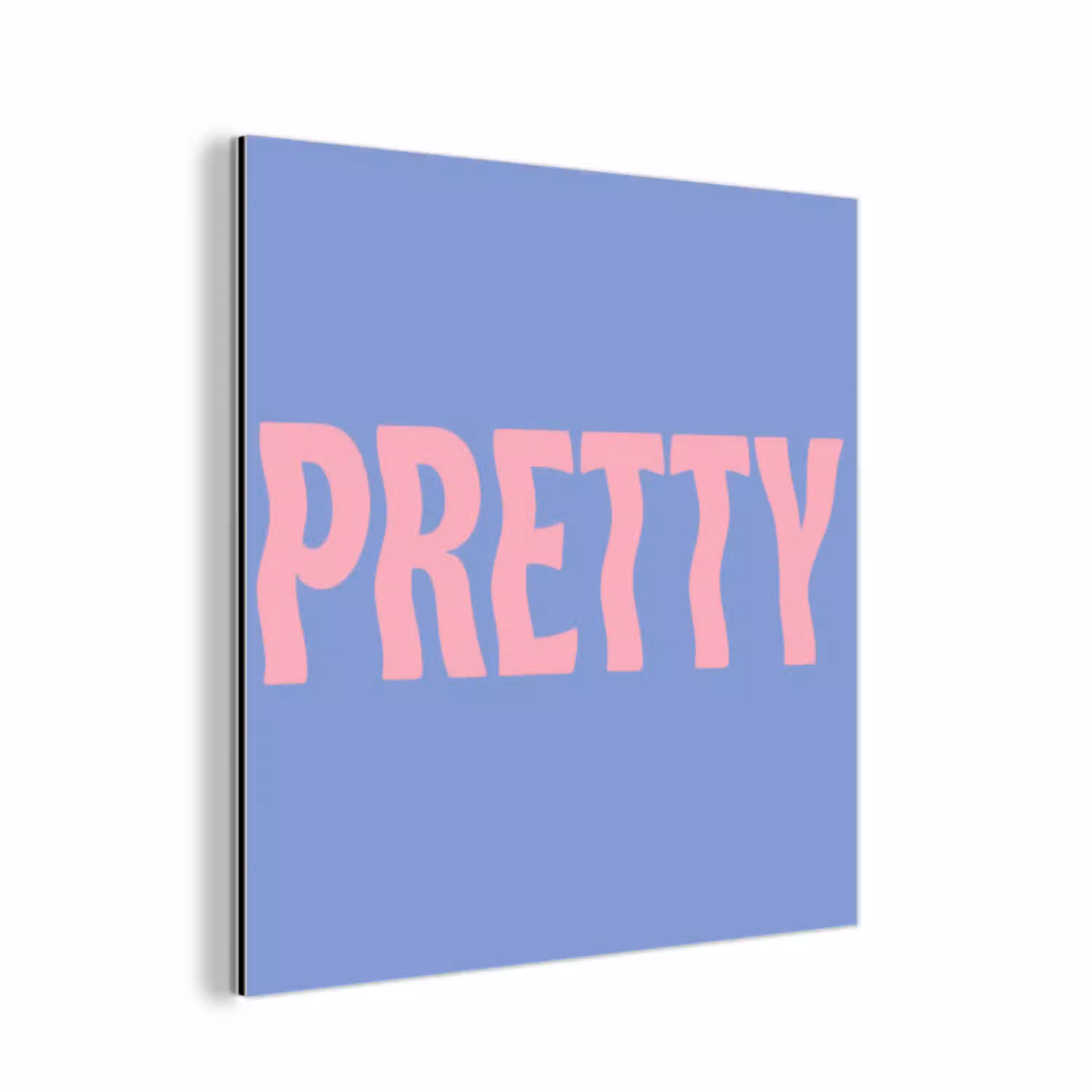 Pretty - Roze - Blauw - Golvend aluminium wit klein -3d