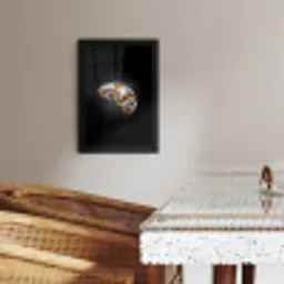 Croissant - Bloemenpatroon - Delftsblauw KitchenYeah - Keuken - Fotolijst klein -sfeer3