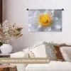 Wit - Bloem - Elegant Wandkleed katoen klein -sfeer1