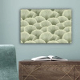 Waaier - Blad - Groen canvas 2cm klein 34 -sfeer4