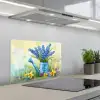 Lavendelbloemen - Quote - Gieter keuken achterwand spatscherm klein -3d_schuin