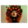 Vrouw - Aardbeien - Kroon Placemat vinyl groot -zzsfeer1_Kitchenyeah-website