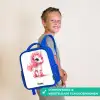 Eenhoorn met roze manen Kinderrugzak - Blauw middel -sfeer3_NL