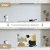Paint - Abstract - Kleuren keuken achterwand spatscherm klein -voor_na_NL