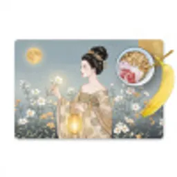 Aziatisch - Vrouw - Kimono Placemat vinyl groot -zzzproduct_Kitchenyeah-website