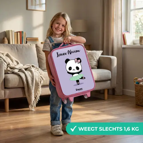 Kawai - Ballet - Panda Kinderkoffer - Roze klein -sfeer2_NL