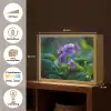 Viooltjes - Paars - Bloem - Bladeren Light Box met batterij (Wandlamp) middel -USP_websiteoverzichtNL