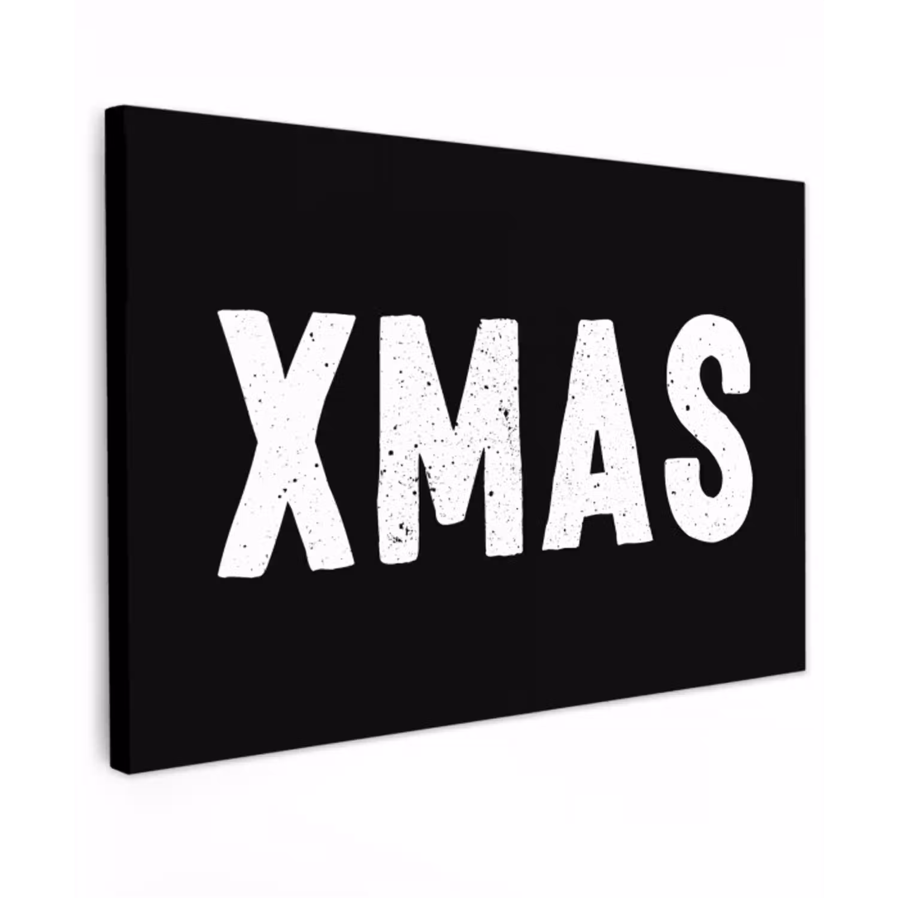 Kerst - Quotes - Xmas - Zwart - Feestdagen canvas 2cm klein -z3d
