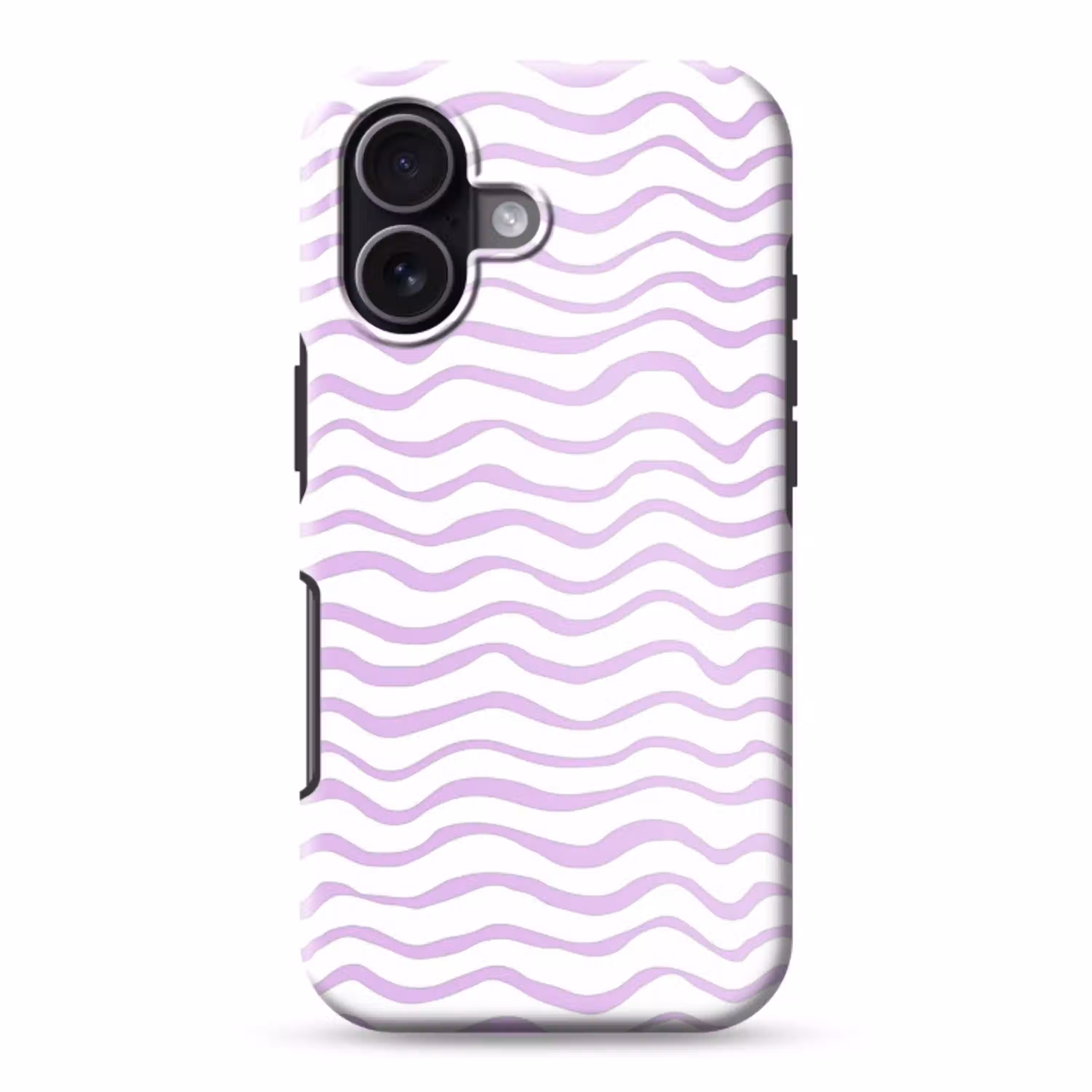 Lila - Geometrisch - Golfjes - Lijnen - Patroon Toughcase MagSafe Apple iPhone 17 klein 1017 -3d