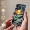 Zee - Zon - Golven - Rotsen Telefoonhoesje iPhone 17 Pro klein -sfeer3_NL