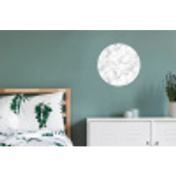 Wit - Marmer - Grijs Wandcirkel aluminium klein 190 -slaapkamer