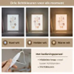 Getallen - Educatief - Leren tellen - Cijfers oefenen voor kinderen - Pastel kleuren Light Box met kabel klein -USP_lichtkleurNL
