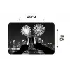 Vuurwerk - Proosten - Skyline - Champagne Placemat vinyl groot -specs