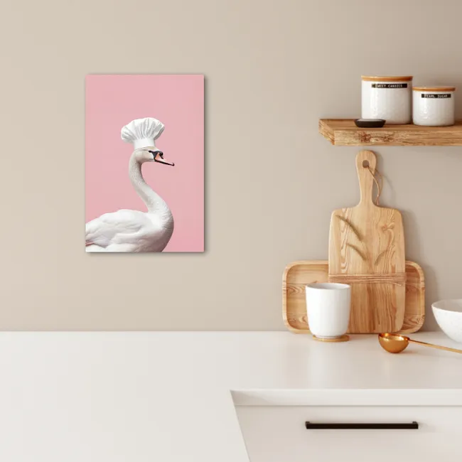 Zwaan - Koksmuts - Mooi - Klassiek KitchenYeah - Keuken - Canvas klein -sfeer1