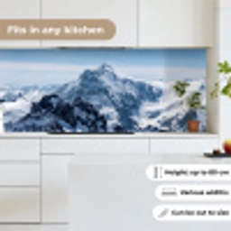 Landschap - Bergen - Sneeuw - Wit keuken achterwand 2 middel -sfeer4_UK