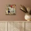 Graffiti - Banksy - Meisje - Street art aluminium wit klein -sfeer4