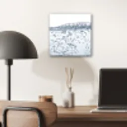 Luchtbellen - Water - Dynamisch aluminium wit klein -sfeer5