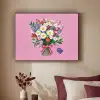 Bloemen - Quote - Kaartje - Kleurrijk Textielframe - compleet frame klein -sfeer1
