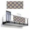 Floraal - Ornament - Blauw Balkonbeschermer Duitsland klein 596 -3d