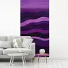 Lijnen - Golven - Paars - Abstract fotobehang vinyl groot -woonkamer