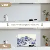 Rustiek - Landgoed - Blauw keuken achterwand spatscherm klein -voor_na_NL