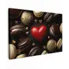 Macarons - Rood - Hart Tuinposter op houten frame 2 cm dik klein -3d