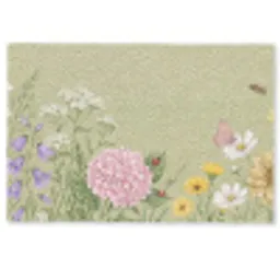 Botanisch - Bloemen - Kleurrijk Deurmat klein -zkaufland3d