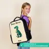 Dino - Dier - Blauw - Groen Rugzak - Zwart middel -sfeer6_NL