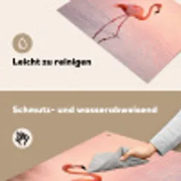 Flamingo - Water - Roze Inductie beschemer met haakjes klein -ky-schoon-de