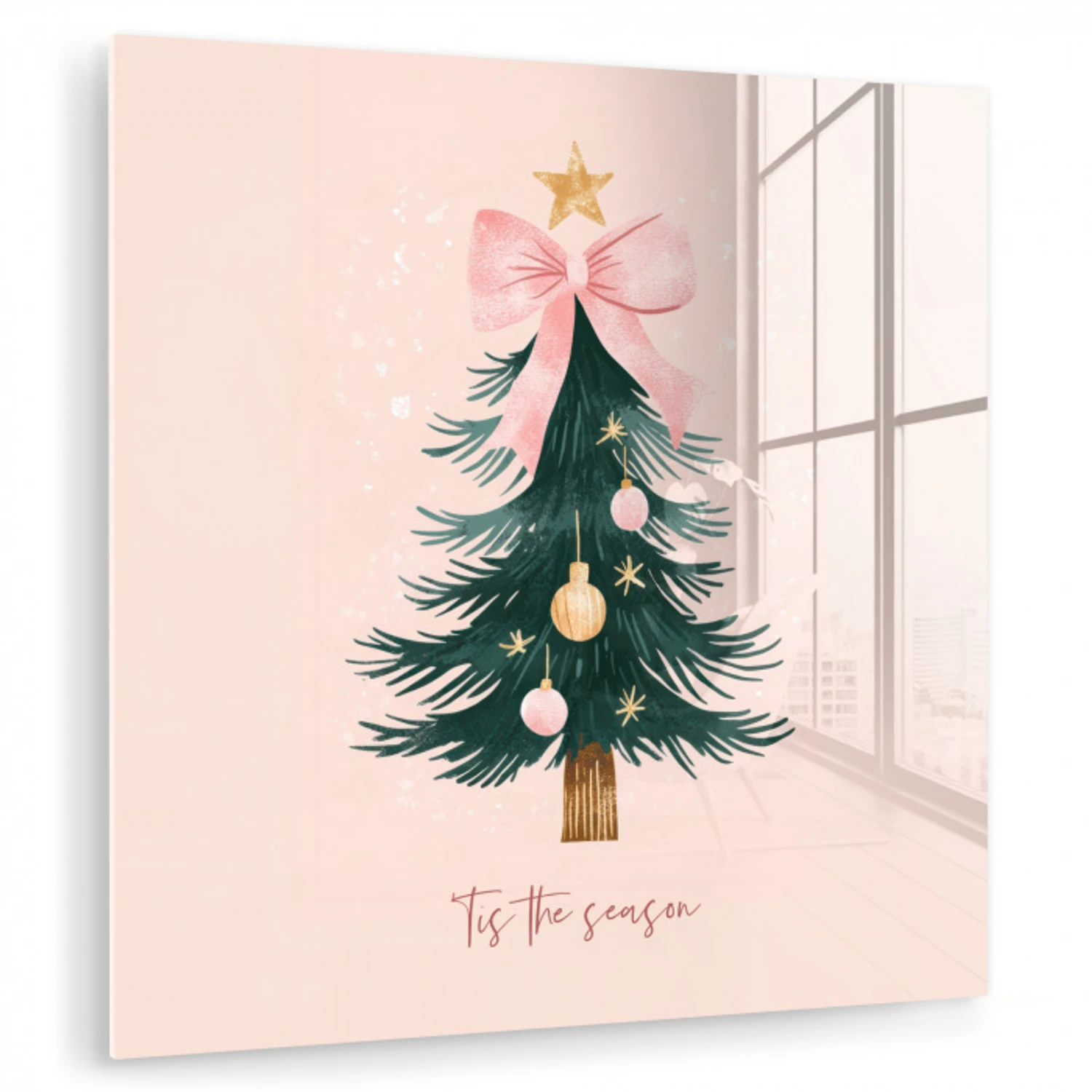 Christmas Season - Kerst - Kerstboom - Roze plexiglas 5mm klein -zzzproduct_nieuw