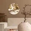 Wijn - Wijnglazen - Wit Wandcirkel kunststof plaat 5mm dik klein -sfeer1