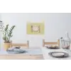 Illustratie - Bord - Bestek - Beige Muursticker klein -eettafel
