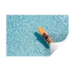 Surfboard - Water - Badpak - Oranje Muursticker klein -3d