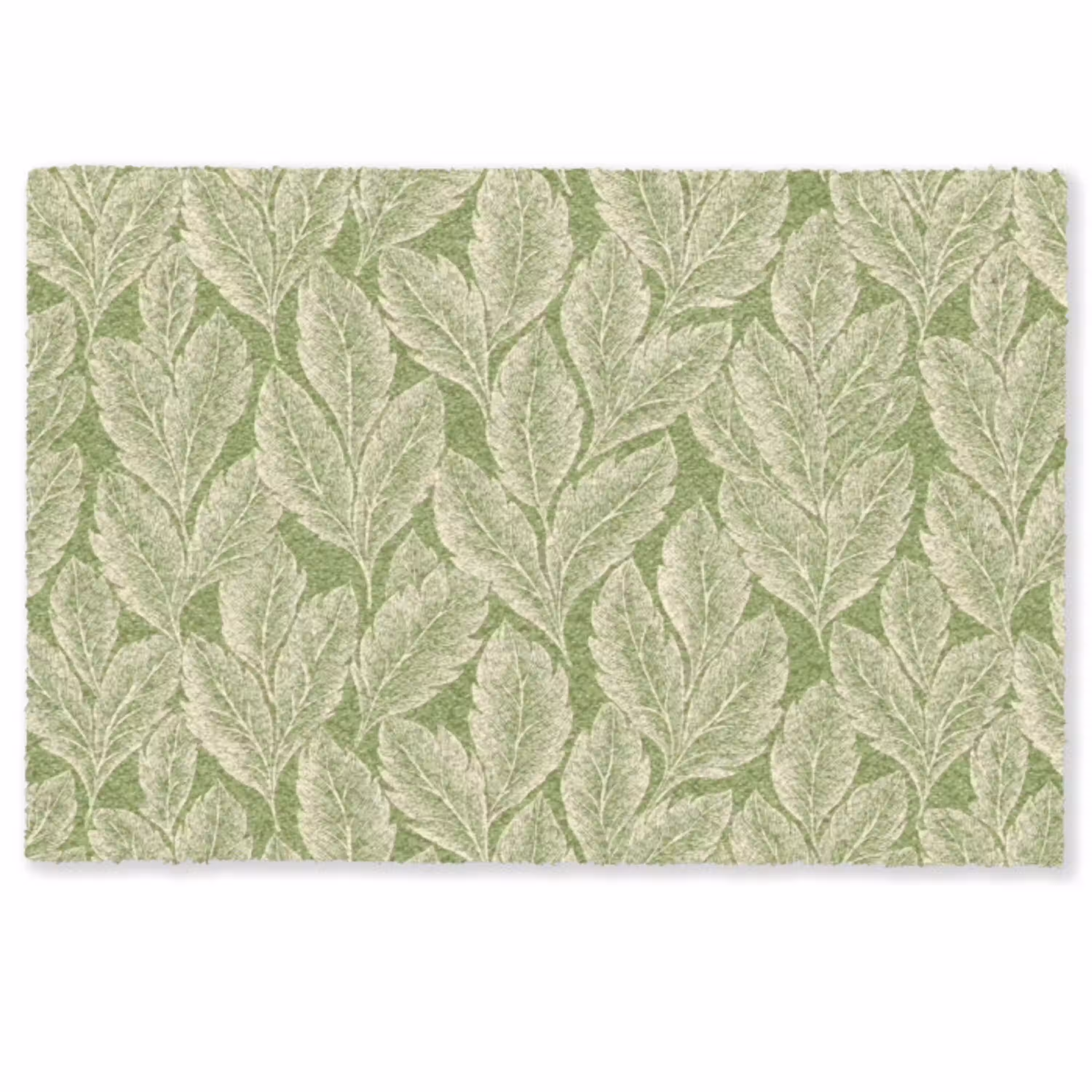 Groen - Botanisch - Bladeren - Vintage - Patroon Deurmat klein 898 -zkaufland3d