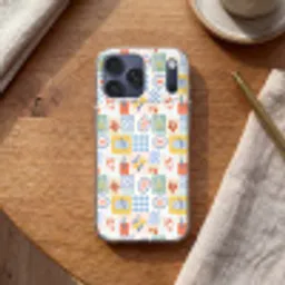 Zee - Sfeer - Mozaïek - Wijn Telefoonhoesje iPhone 17 Pro Max klein 879 -sfeer1