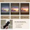 Paardenbloem - Bloemen - Zonsondergang - Horizon - Nacht Light Box met batterij (Wandlamp) middel -USP_lichtkleurNL