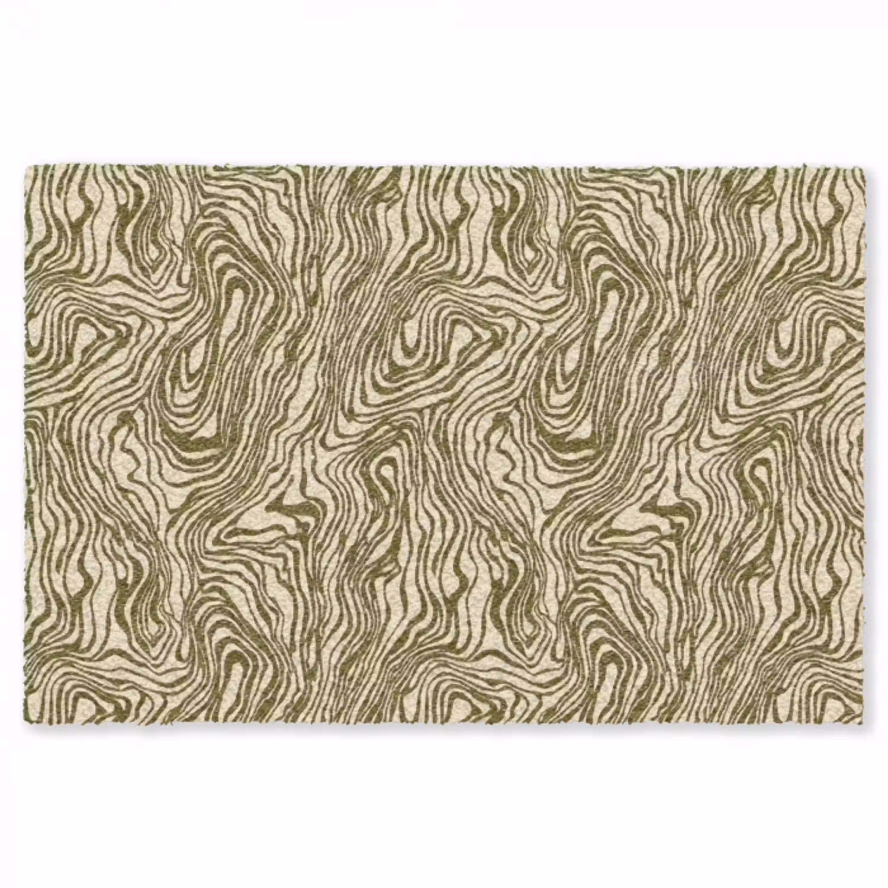 Abstract - Marmer - Groen Vloerkleed Rechthoek klein 1091 -3d