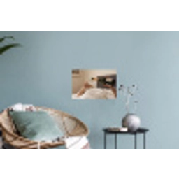 Champagne - Bed - Bubbels Muursticker klein -plant