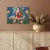 Kerstman - Glas - Kleurrijk PET vilt klein -sfeer4