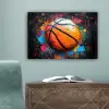 Graffiti - Basketbal - Verf - Sport canvas 2cm klein -sfeer4